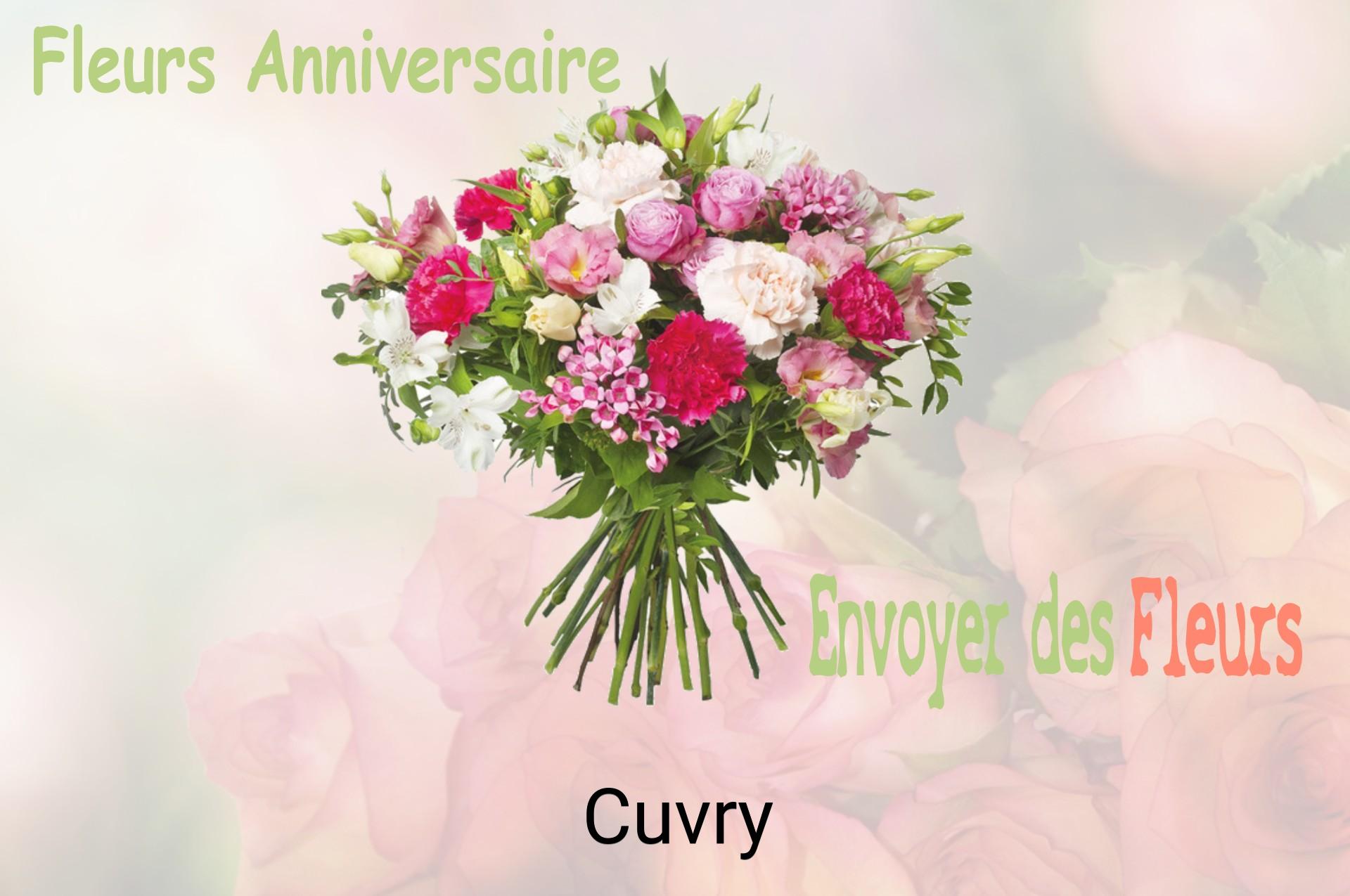 Bouquet de fleurs d’anniversaire livré à Cuvry